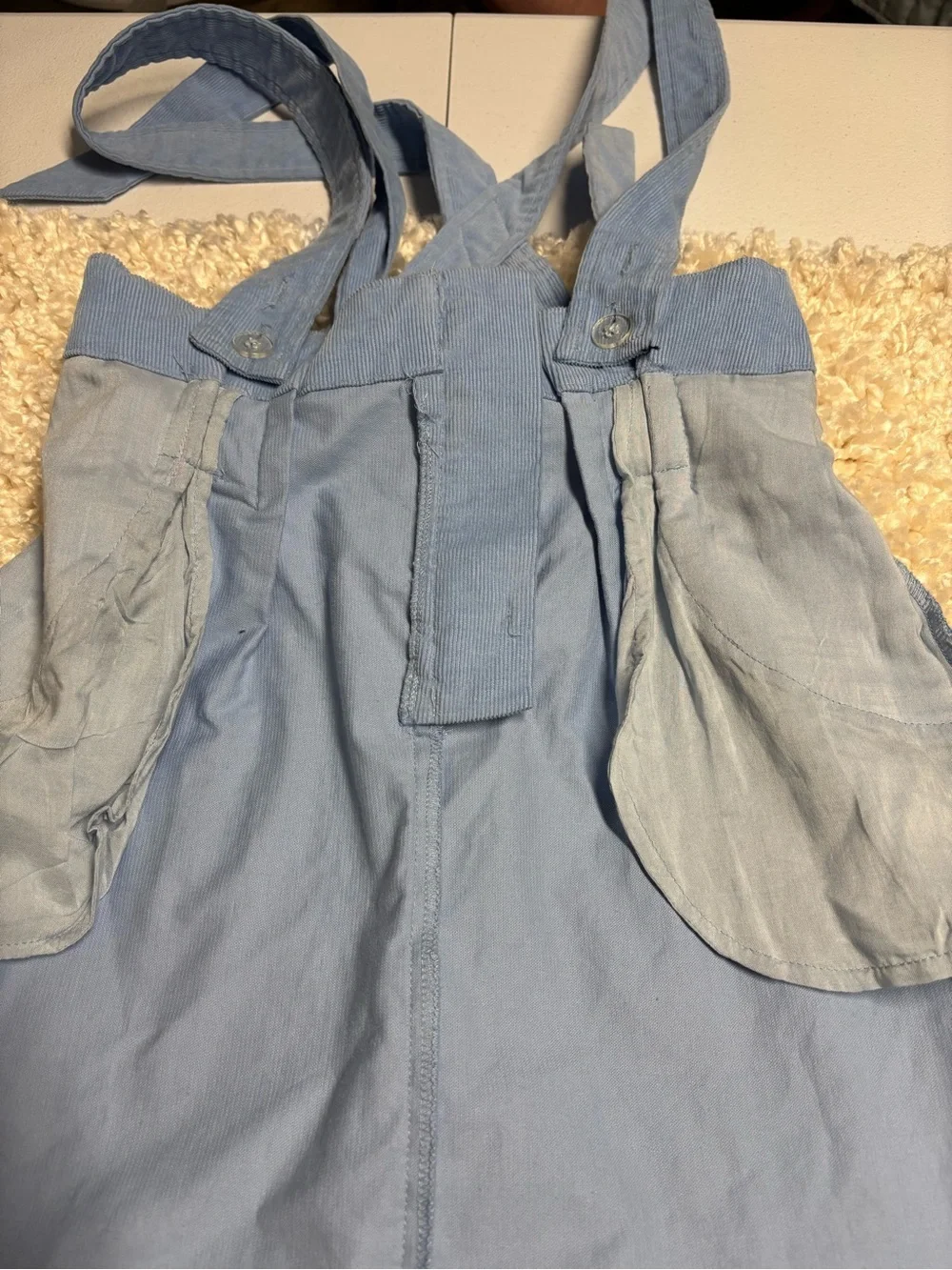 Light Blue Women's Pinafore Skirt